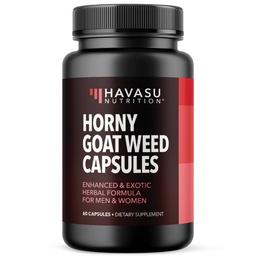 Horny Goat Weed Capsules for Men & Women - Extra Strength Performance & Energy Support mit Tongkat Ali, Muira Puama und Saw Palmetto - 1 Monat Versorgung Kräuterergänzung für erhöhte Ausdauer