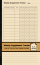 Wöchentliche Ergänzung Tracker: Einfache Ergänzung Logbuch | Track Your Supplement Intake | Small