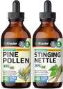 BIO KRAUTER Pine Pollen Tincture 4 Fl. Oz. & Sting Nettle Tincture 4 Fl. Oz.