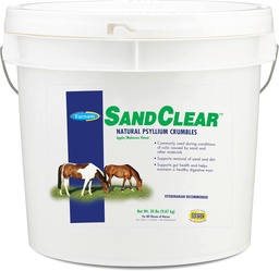 Farnam SandClear Psyllium Crumbles Ergänzung für Pferde, Hilft Sand von Colon entfernen & unterstützt Verdauungsgesundheit, Apple/Molasses Flavor, 20 lbs.