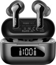 TOZO NC3 Hybrid Active Noise Cancelling Wireless Earbuds mit 6 Mics AI Clear Call Ear Buds 55H Playtime mit LED Display 32 Preset EQs über APP Bluetooth 5.3 IPX8 Wasserdicht in Ohr Kopfhörer