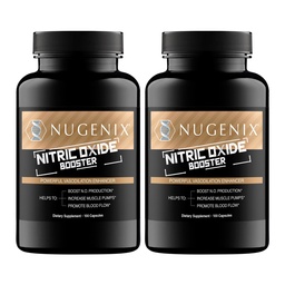 Nugenix Nitric Oxid Booster Supplement - Nitric Oxid Flow, L-Arginin, L-Citrullin, Pine Bark Extract - Vasodilator - 200 Count