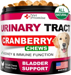 Hunde UTI Behandlung - Cranberry Ergänzung für Hunde UTI - Blasenkontrolle - Urinary Tract Infektion Treatment Medicine - Cranberry Supplement Vitamins Multivitamin Chews - Made in USA