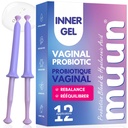 Muun Women's Vaginal Probiotics I Yeast Infection & BV Treatment Pack 12 I Vaginal Moisturizer für Trockenheit & Förderung pH Balance I Feminine Odor Elimination & Vaginal Health I Hormone & Estrogen Free