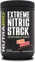 NutraBio Extreme Nitric Stack, Nitric Oxide und Cell Volumizing Formel- 30 Servierungen (Blood Orange)