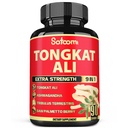 Satoomi 9in1 Tongkat Ali Root Extract - Ashwagandha, Tribulus Terrestris - 90 Kapseln für 3 Monate - Unterstützungsstärke, Energie und gesunde Immune