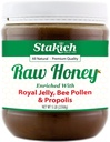 Stakich Royal Jelly, Bee Pollen, Propolis Anriched Raw Honey - Rein, unverarbeitet, unbeheizt - 5 Pfund (80 Unze)
