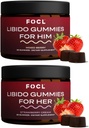 FOCL Female & Male Libido Booster Intimacy Set - 1 Monat Versorgung Libido Gummi für Männer & Frauen mit Horny Ziegenkraut | Boost Desire, Arousal, Energie, Stamina, Leistung, Ausdauer, Hormon Balance