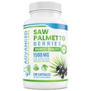 Saw Palmetto Beeren & Extrakt - 1500 mg Saw Palmetto Ergänzung für Männer & Frauen - DHT Blocker für Haarwachstum, Prostata Unterstützung & Urinary Health - 120 Vegan Kapseln