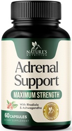 Adrenal Support Supplements Cortex Complex, Best Energy Supplement, unterstützt Cortisol Health & Energy Levels, Daily Ashwagandha für Frauen und Männer, unterstützt Adrenal Fatigue & Immune System, 60 Kapseln