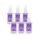 Purell Advanced Hand Sanitizer Gel mit ätherischen Ölen, Calming Lavender, 2 fl oz Travel-Size Pump Bottle (Pack von 6), 3905-04-EC
