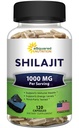 aQuadrat Nutrition Shilajit 1000mg - 120 Kapseln - Pure Shilajit Extract Supplement und Pulverkomplexpillen - Natural Humic & Fulvic Acid & Trace Minerals - Alternative zu Harz & Tropfen