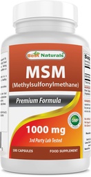 Best Naturals MSM 1000 mg 180 Kapseln