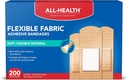 Alle Health Adhesive Stoff Bandagen, 200 Zähler sortierte Größen | Weiches, flexibles Material | Schutz für Erste Hilfe und Wund Pflege