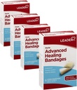 Leader Adhesive Bandagen Advanced Healing, Large One Size, 6 Count - Wasserdicht und flexibel - 4 Pack