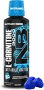 NutraBio – L-Carnitin Liquid Shots – 3000mg, (Blue Razz) – 10mg Vitamin B-5 – Zero Carbs & Sugars – Energieproduktion – Muskelrückgewinnung