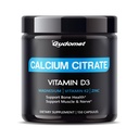High-Absorption Calcium Citrat mit Vitamin D3 & K2 - unterstützt Knochen, Muskel & Nerve Gesundheit - 150 Kapseln, Made in USA