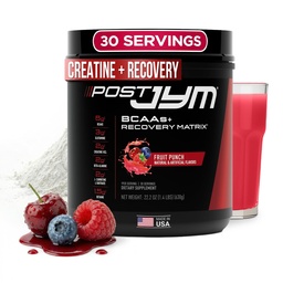 Post JYM Active Matrix - Post-Workout mit BCAA's, Glutamin, Creatine HCL, Beta-Alanine, und mehr JYM Supplement Science Fruit Punch, 30 Portionen