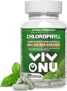 Chlorophyll Kapseln 800 mg - Natürliche Chlorophyll Kapseln für Damen und Herren - Sichere und Qualität Chlorophyll Ergänzung für Energie, Immunität, Hautunterstützung + Interne Deodorant (60 Kapseln / Flasche)