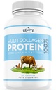 Revive Naturals Multi Collagen Protein Capsules - Typen I, II, III, V & X - hydrolisiertes Gras Fed Bovine, Wild Caught Marine & Free-Range Chicken, Hergestellt mit Hyaluronsäure & Vitamin C, 120 Caps