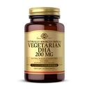 Solgar Vegetarian DHA 200 mg - 50 Vegetarische Softgele - Natürlich Omega-3 - Vegan, glutenfrei, Milchprodukte - 50 Portionen