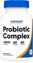 Nutricost Probiotika-Komplex (10 Milliarden CFU) 60 Kapseln - Acidophilus Plus 9 andere Probiotika, Nicht-GVO, glutenfreie Ergänzung