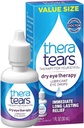 TheraTears Dry Eye Therapy Lubricant Eye Drops Twin Pack, (2 x 30mL Flaschen) + 1.0 Fl Oz Bottle