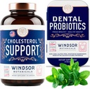 WINDSOR BOTANICALS Cholesterol-Supplements und Dental Probiotics für frischen Atem Bundle