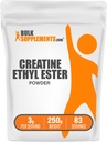 BulkSupplements.com Creatine Ethyl Ester HCl Pulver - Creatine Supplement, Creatine Ethyl Ester Pulver - Unflavored & Glutenfrei, 3g pro Portion, 250g (8,8 oz) (Paket von 1)