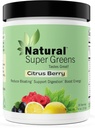 Super Greens Powder Organic| Green Supplements| Great Tasting Fruits and Vegetables Juice & Smoothie Mix Probiotics & Digestive Enzymes& Chlorella(Citrus Berry)1 item,7.4 Unze