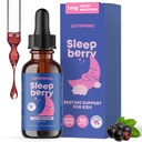 JoySpring Melatonin 1MG für Kinder | 5HTP & L-Theanine – Sugar-Free Liquid Melatonin für Kinder & Jugendliche – Kinderfreundliche Schlafergänzung (1 oz)