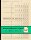 Medikamente und Ergänzung Logbuch: Einfache wöchentliche Logbuch | Planen und verfolgen Sie Ihre Einnahme | Large