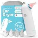 Ohr Trockner + Fall | USA | 1 Jahr Garantie | Wiederaufladbare Ohr Wasser Trocknungshilfe mit Rotlichttherapie liefert sanfte Warmluft zum Ohr zu kämpfen lästige Schwimmer Ohr Infektionen als Ohr Flüssigkeitsentferner