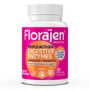 Florajen Verdauungsenzyme mit Probiotika & Präbiotika - Triple-Action-Formel für Darmgesundheit, Blähungen & Gasentlastung - Unterstützt Gluten & Milchverdauung - Sauber - Nicht-GVO - 30-Count