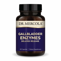 Dr. Mercola Gallbladder Enzyme - Gallbladder & Digestive Health Support - Inklusive Pankreasprotease, Amylase & Lipase - Non-GMO, Gluten-Free & Soy-Free - 30 Delayed Release Capsules (30 Servings)