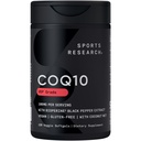 Sportforschung CoQ10 (100mg) Enhanced w/Coconut Oil & Bioperine (Black Pepper) for Better Absorption | Vegan Certified, Non-GMO Verified (120 Veggie Softgels)