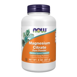 JETZT Nahrungsergänzungsmittel, Magnesium Citrat reines Pulver, Enzymfunktion*, Nervous System Support*, 8-Ounce
