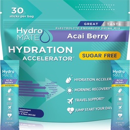 Elektrolyt-Pulver Sugar-Free Hydration Packets Acai Berry HydroMATE 30 Sticks