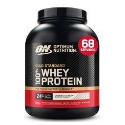 Optimum Nutrition Gold Standard 100% Whey Protein Pulver, Cookies & Cream, 5 Pfund (Packaging May Vary)