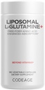 Codeage Liposomale L-Glutamin-Kapsel-Ergänzung - 1.000 mg L-Glutamin pro Portion - 3-Monats-Versorgung - Liposomale Lieferung, Vegane Pillen, Nicht-GVO, Glutenfreie Aminosäure - 180 Kapseln