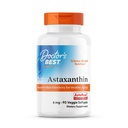 Astaxanthin Vegan Supplement 6 mg - Hautelastizität & Antioxidans Unterstützung für Männer und Frauen, Extrakt aus Haematococcus Pluvialis Microalgae, Non GMO, Glutenfrei - 90 Veggie Softgels