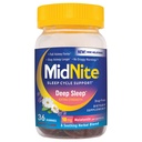 MidNite Deep Sleep Extra Strength, 10 mg Melatonin Sleep Aid, Nicht-Gewohnheitsbildung, Kräuter-Ergänzung für Erwachsene, drogenfrei, glutenfrei, laktosefrei, vegetarisch-freundlich, 36 Gummis
