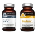 Lebensqualität Alle natürlichen Immununterstützung und Detox Bundle - Kinoko Platinum AHCC Pilzextrakt - Deodorex Detox Support Supplement