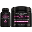 Vitale Vitamine Vegan Collagen Booster Kapseln + Vegan Collagen Booster Pulver