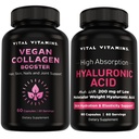 Vitale Vitamine Vegan Collagen Booster 60 ct + Hyaluronsäure Kapseln 60 ct