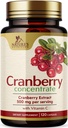 Cranberry Pills Supplement 25.000mg - Frische Cranberry Äquivalent zu Vitamin C & E - Urinary Tract Health Support, Sugar Free Formula, Fruit Powder Extract - Non-GMO, Bottled in USA - 120 Kapseln