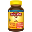 Natur Made Kaubares Vitamin C 500 mg, Nahrungsergänzungsmittel für Immununterstützung, 60 Tabletten, 60 Tage Versorgung