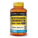 MASON NATURAL Glucosamin Chondroitin 1500/1200 mit Vitamin C, unterstützt Gelenkgesundheit für normale Flexibilität und Mobilität*, 280 Kapseln, 3 Monate Versorgung