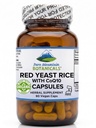 Pure Mountain Botanicals Red Yeast Rice mit CoQ10 90 Kosher Vegan Kapseln jetzt mit 600mg Organic Red Rice Yeast Plus Co Q 10