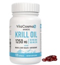 Antarctic Krill Oil, 1250 mg Omega-3-Supplement, Softgels, 120 Count, Marine-Based Non-GMO, glutenfrei